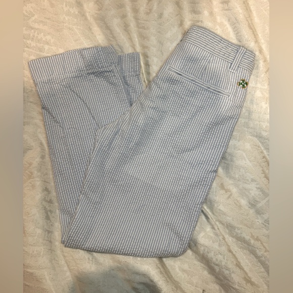 Castaway Nantucket Island boys blue seersucker pants lightweight - Picture 1 of 8